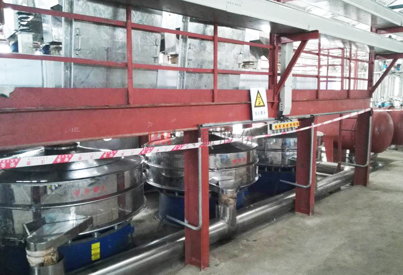 江苏某食品厂分布筛使用现场